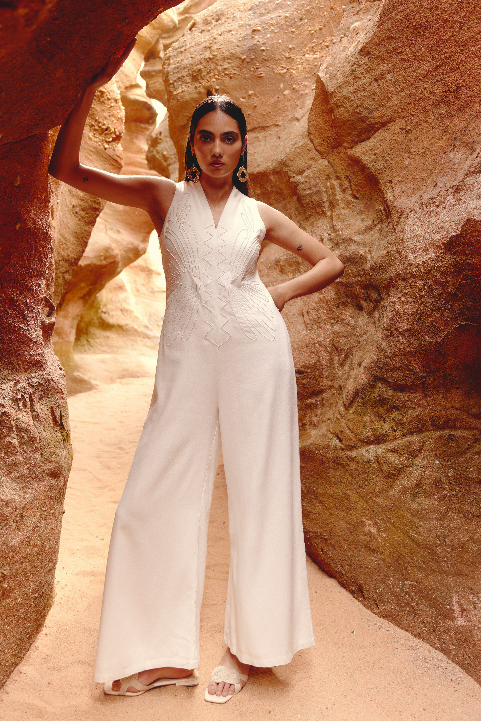 Alon Jumpsuit, Off White, image 2